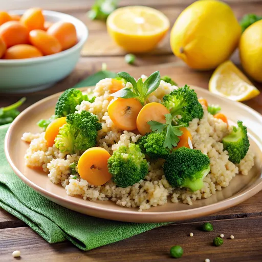 ब्रोकली और बजरा क्विनोआ बाउल
